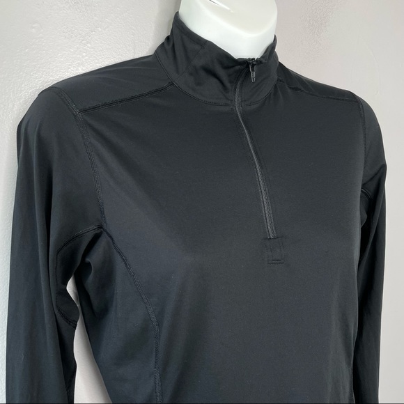 ARC’TERYX Black Phase SL Zip Neck LS Shirt - Picture 2 of 8